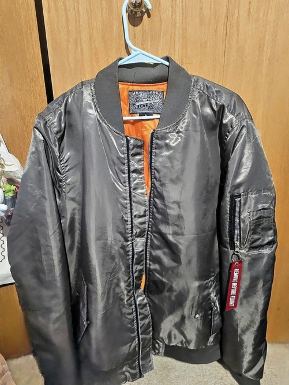 Brooklyn Bomber Jacket in Gray Like New